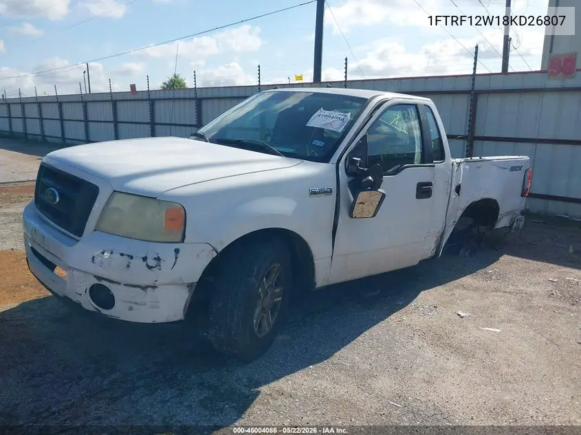 1FTRF12W18KD26807 2008 Ford F-150 Stx