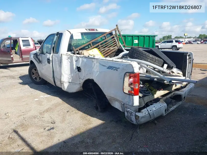 1FTRF12W18KD26807 2008 Ford F-150 Stx