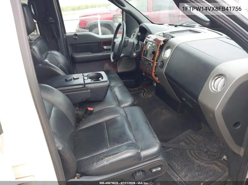 2008 Ford F-150 60Th Anniversary/Fx4/King Ranch/Lariat/Xlt VIN: 1FTPW14VX8FB41756 Lot: 45670635