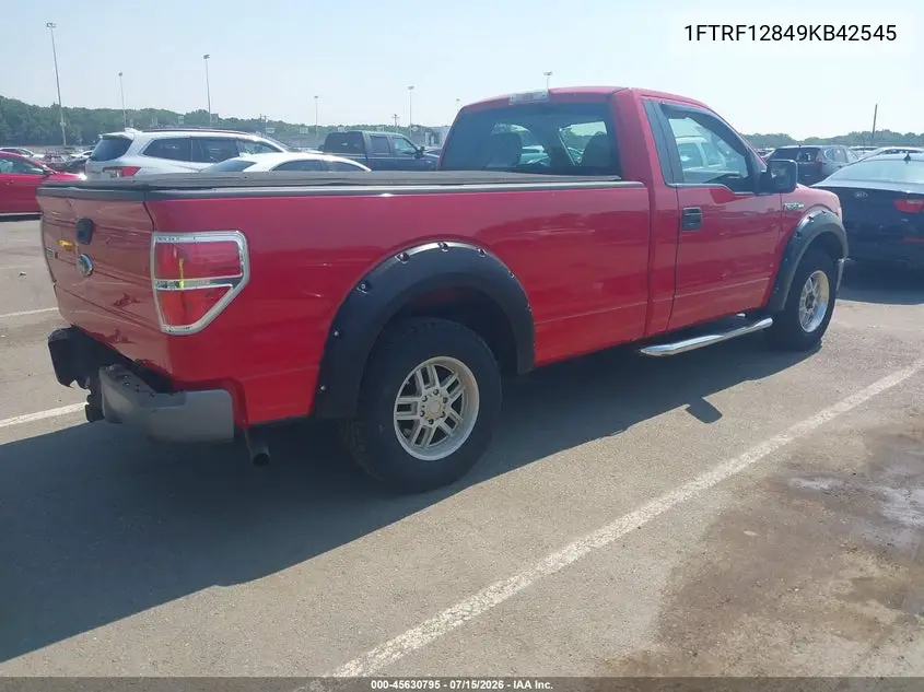 2009 Ford F-150 Xl/Xl W/Midbox Prep/Xlt/Xlt W/Midbox Prep VIN: 1FTRF12849KB42545 Lot: 45630795
