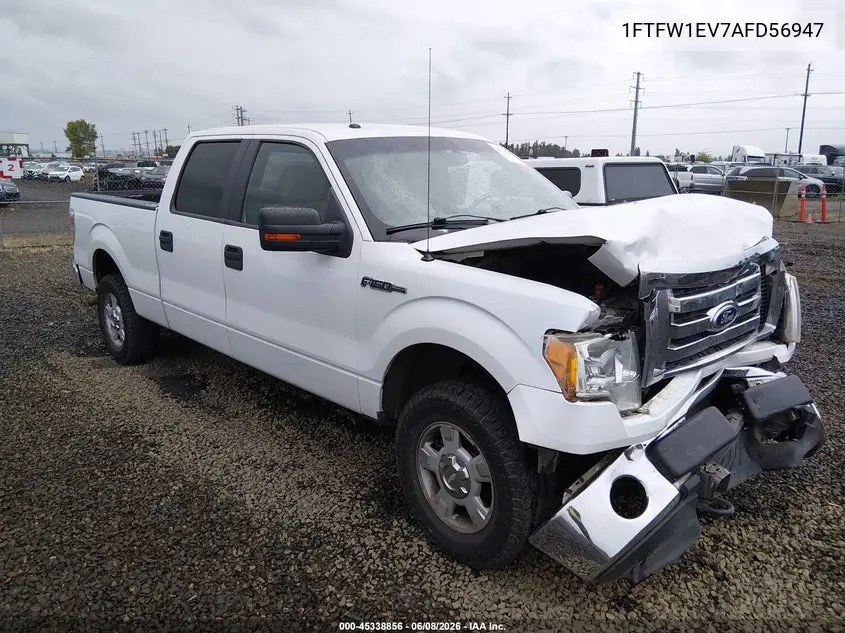 2010 Ford F-150 Fx4/Harley-Davidson/King Ranch/Lariat/Platinum/Xl/Xlt VIN: 1FTFW1EV7AFD56947 Lot: 45338856