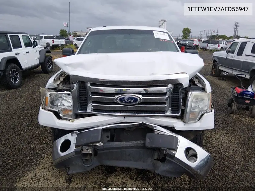 2010 Ford F-150 Fx4/Harley-Davidson/King Ranch/Lariat/Platinum/Xl/Xlt VIN: 1FTFW1EV7AFD56947 Lot: 45338856