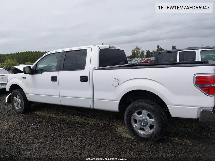 2010 Ford F-150 Fx4/Harley-Davidson/King Ranch/Lariat/Platinum/Xl/Xlt VIN: 1FTFW1EV7AFD56947 Lot: 45338856