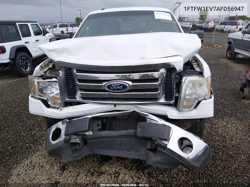 2010 Ford F-150 Fx4/Harley-Davidson/King Ranch/Lariat/Platinum/Xl/Xlt VIN: 1FTFW1EV7AFD56947 Lot: 45338856