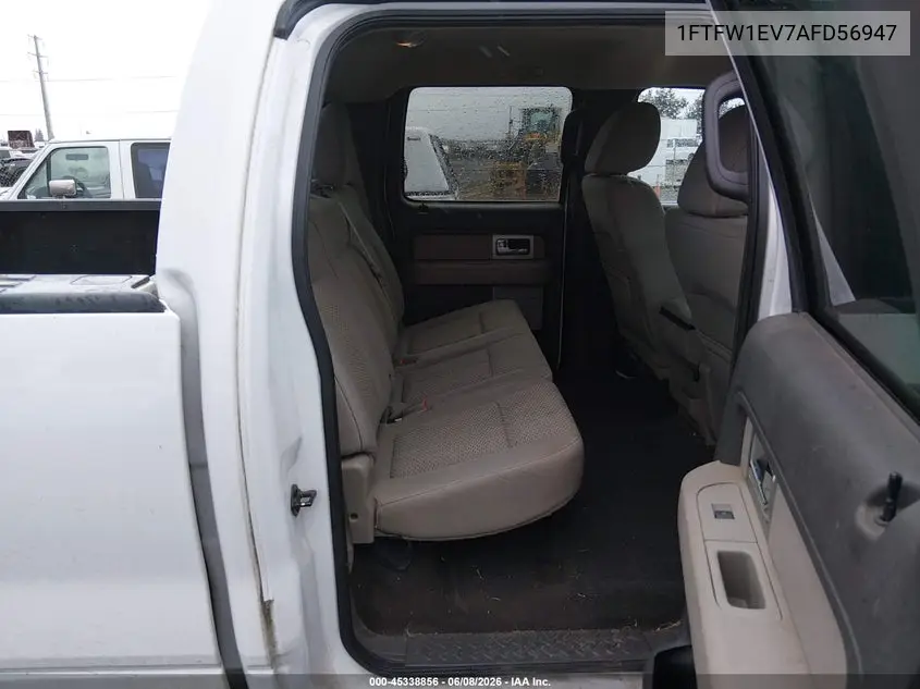 2010 Ford F-150 Fx4/Harley-Davidson/King Ranch/Lariat/Platinum/Xl/Xlt VIN: 1FTFW1EV7AFD56947 Lot: 45338856