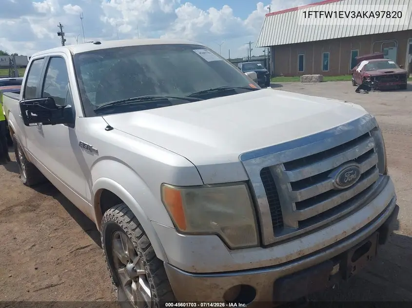 2010 Ford F-150 Fx4/Harley-Davidson/King Ranch/Lariat/Platinum/Xl/Xlt VIN: 1FTFW1EV3AKA97820 Lot: 45601703