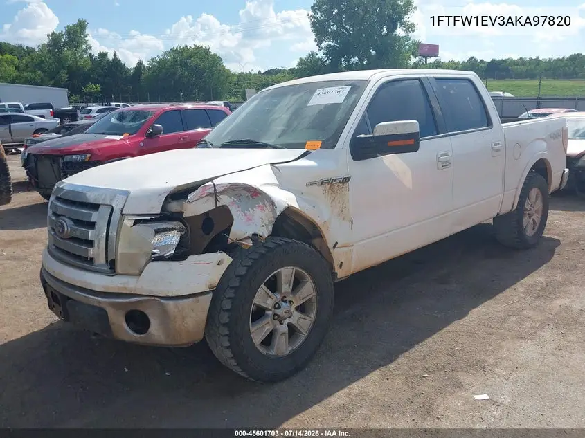 2010 Ford F-150 Fx4/Harley-Davidson/King Ranch/Lariat/Platinum/Xl/Xlt VIN: 1FTFW1EV3AKA97820 Lot: 45601703