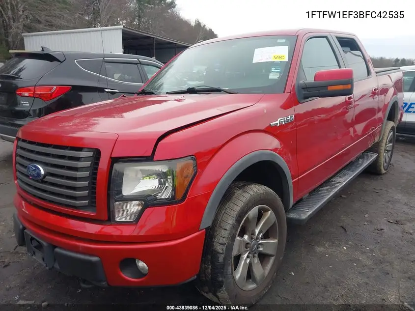 1FTFW1EF3BFC42535 2011 Ford F-150 Fx4