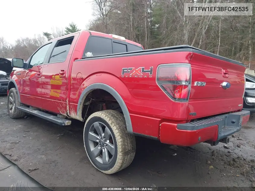 1FTFW1EF3BFC42535 2011 Ford F-150 Fx4