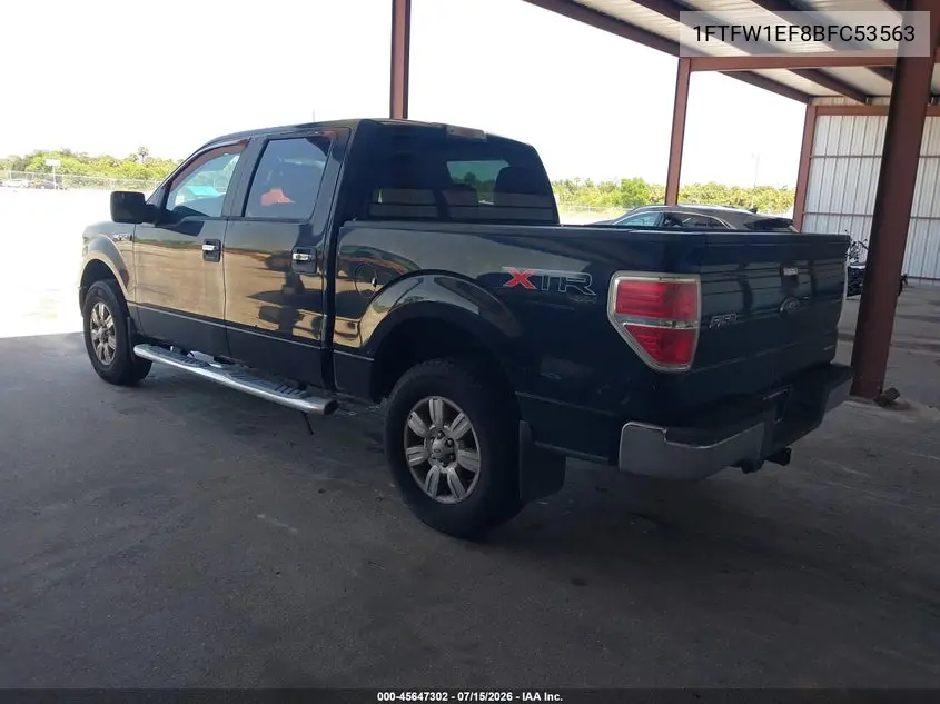 2011 Ford F-150 Xlt VIN: 1FTFW1EF8BFC53563 Lot: 45647302