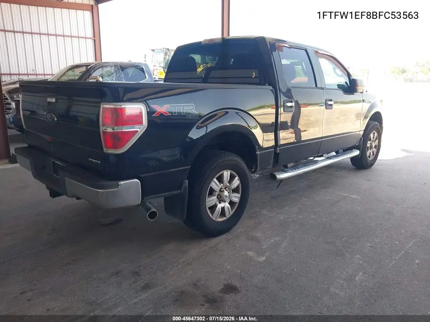 2011 Ford F-150 Xlt VIN: 1FTFW1EF8BFC53563 Lot: 45647302