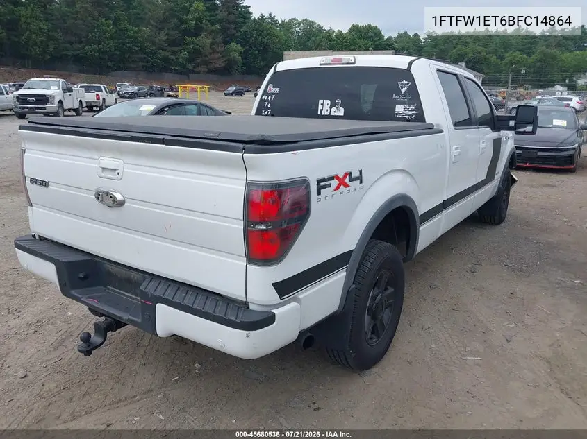 2011 Ford F-150 Fx4 VIN: 1FTFW1ET6BFC14864 Lot: 45680536