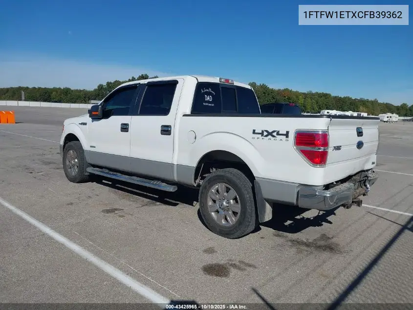 1FTFW1ETXCFB39362 2012 Ford F-150 Xlt