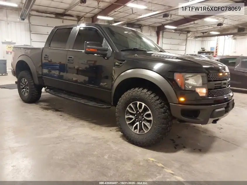 1FTFW1R6XCFC78069 2012 Ford F-150 Svt Raptor