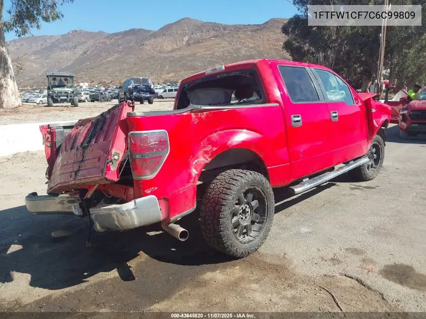 1FTFW1CF7CFC99809 2012 Ford F150 Supercrew