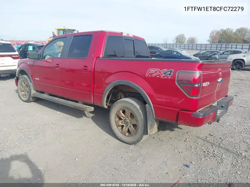 1FTFW1ET8CFC72279 2012 Ford F-150 Fx4