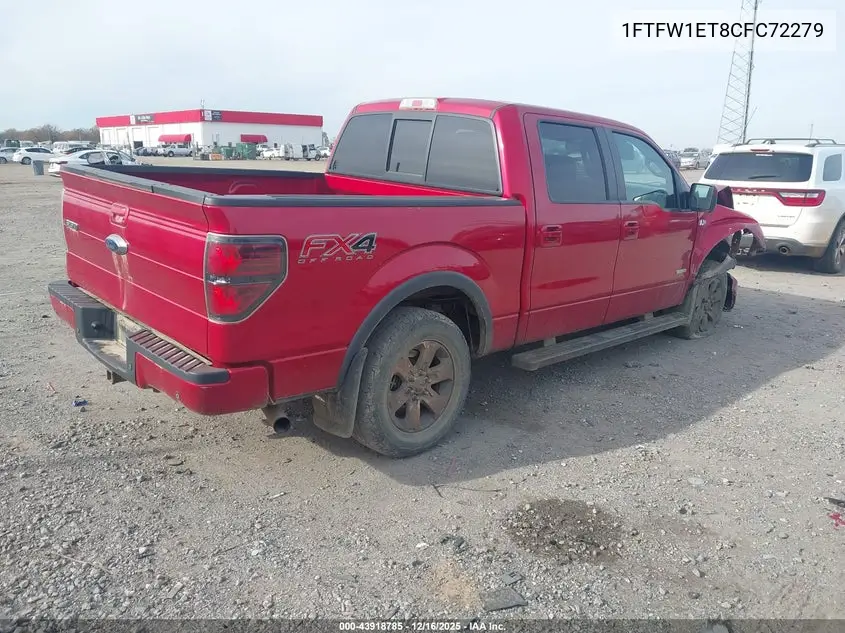 1FTFW1ET8CFC72279 2012 Ford F-150 Fx4