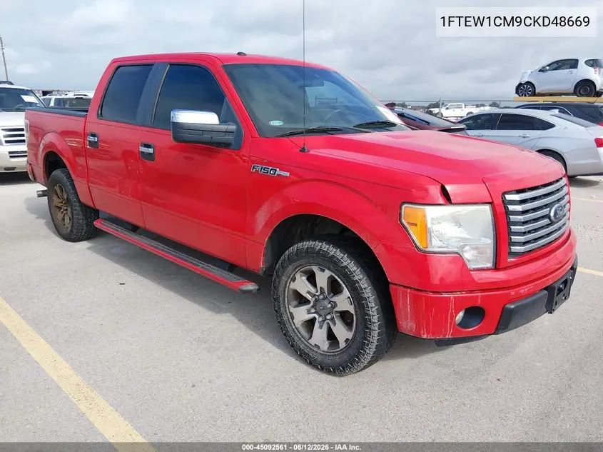 1FTEW1CM9CKD48669 2012 Ford F-150 Xlt