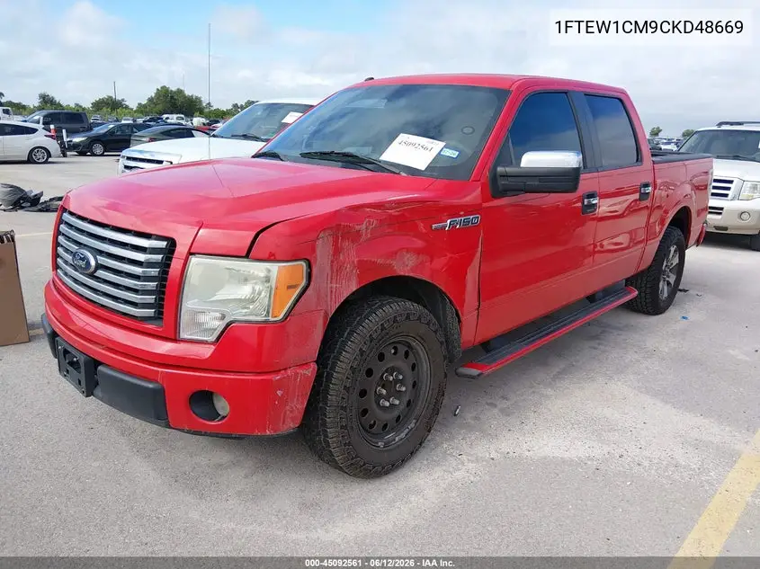 1FTEW1CM9CKD48669 2012 Ford F-150 Xlt
