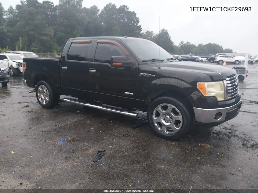 2012 Ford F-150 Xlt VIN: 1FTFW1CT1CKE29693 Lot: 45406007
