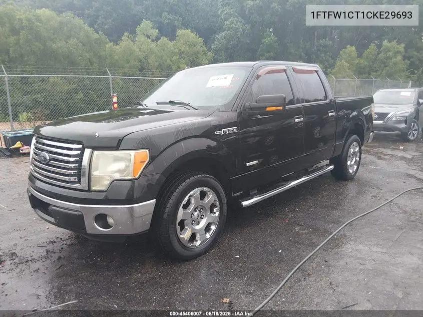 2012 Ford F-150 Xlt VIN: 1FTFW1CT1CKE29693 Lot: 45406007