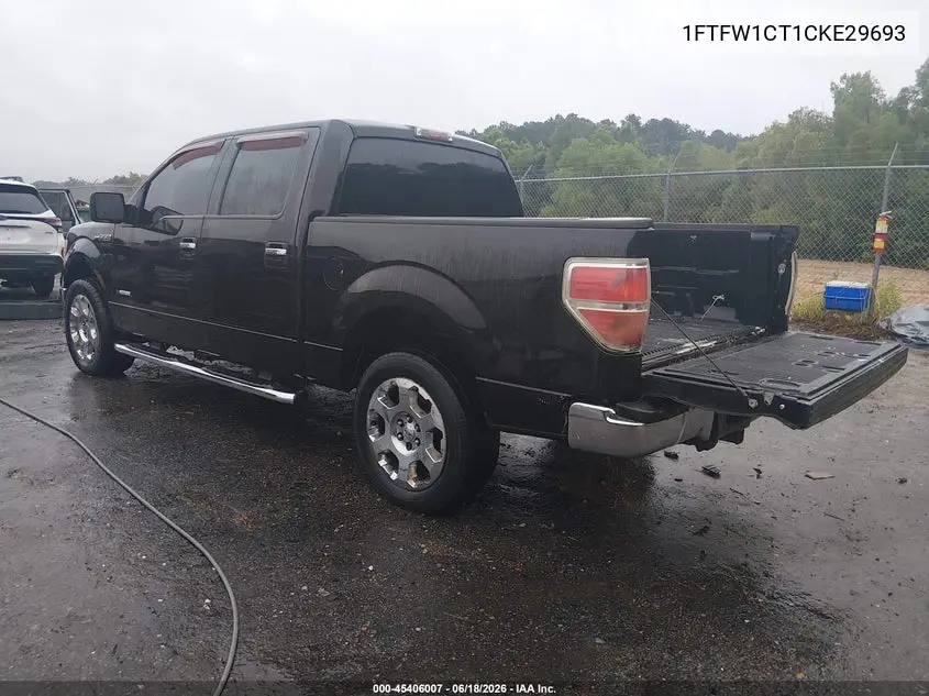 2012 Ford F-150 Xlt VIN: 1FTFW1CT1CKE29693 Lot: 45406007