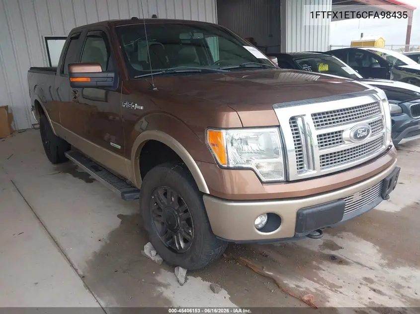 1FTFX1ET6CFA98435 2012 Ford F-150 Lariat