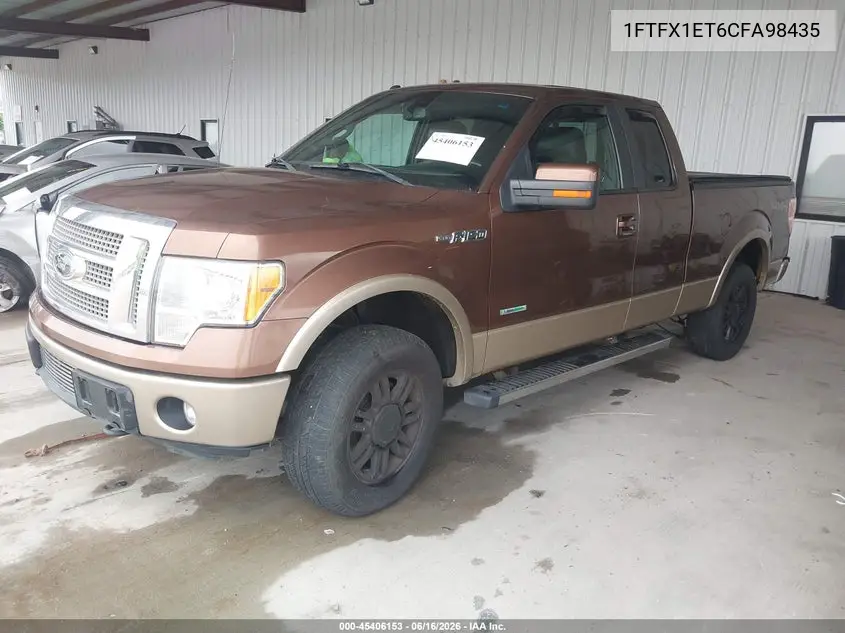 1FTFX1ET6CFA98435 2012 Ford F-150 Lariat