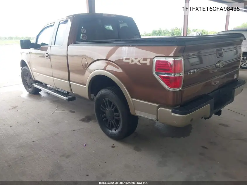 1FTFX1ET6CFA98435 2012 Ford F-150 Lariat