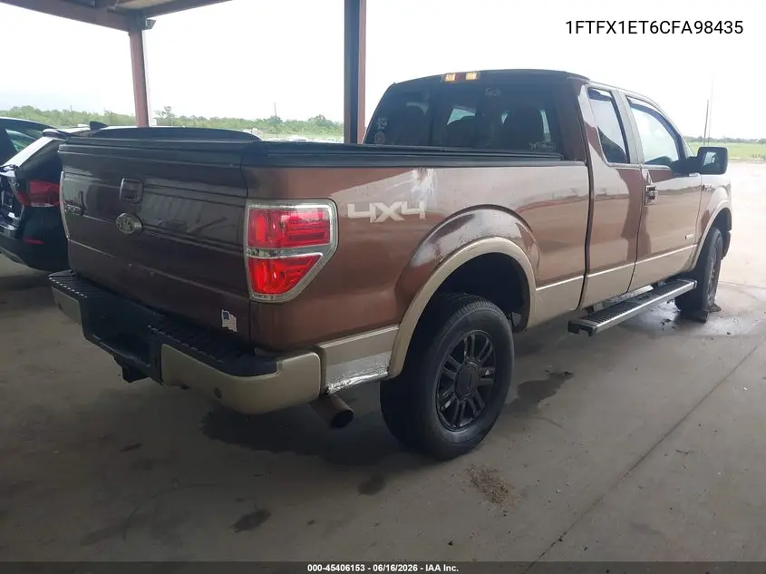 1FTFX1ET6CFA98435 2012 Ford F-150 Lariat