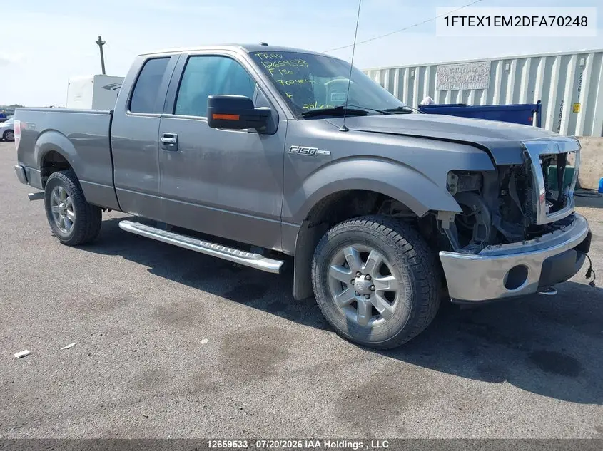 2013 Ford F-150 Xlt VIN: 1FTEX1EM2DFA70248 Lot: 12659533