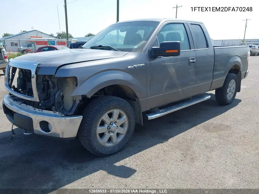 2013 Ford F-150 Xlt VIN: 1FTEX1EM2DFA70248 Lot: 12659533