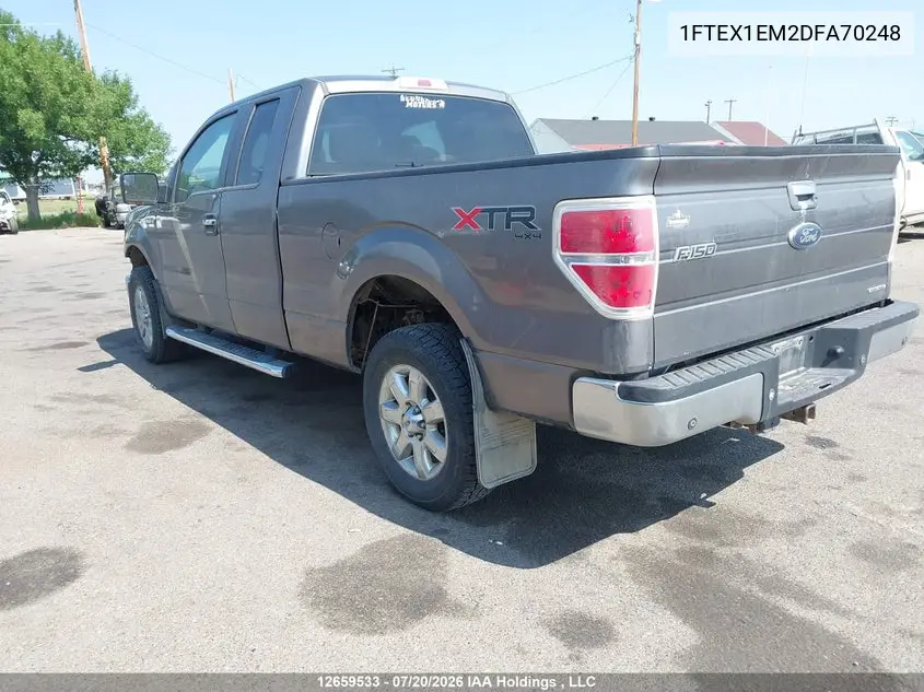 2013 Ford F-150 Xlt VIN: 1FTEX1EM2DFA70248 Lot: 12659533