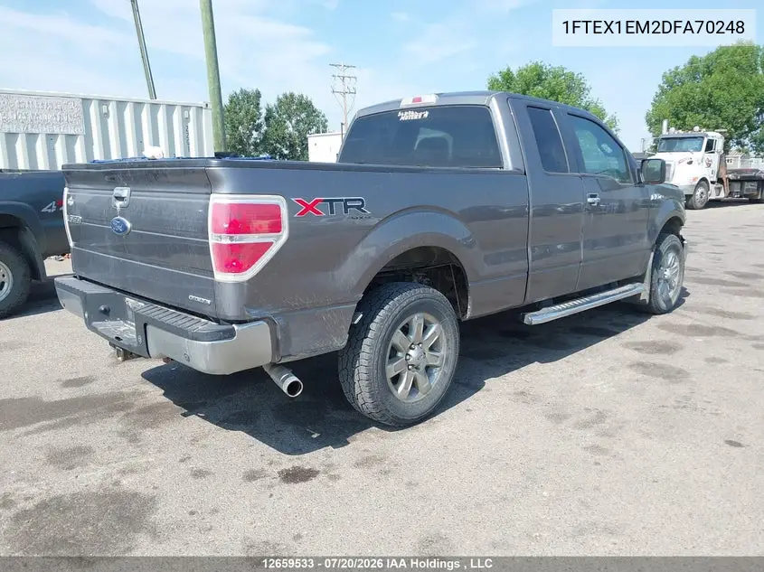 2013 Ford F-150 Xlt VIN: 1FTEX1EM2DFA70248 Lot: 12659533