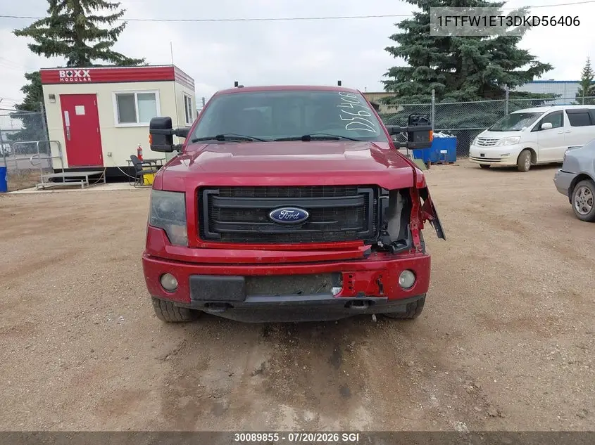 2013 Ford F-150 Fx4 VIN: 1FTFW1ET3DKD56406 Lot: 30089855