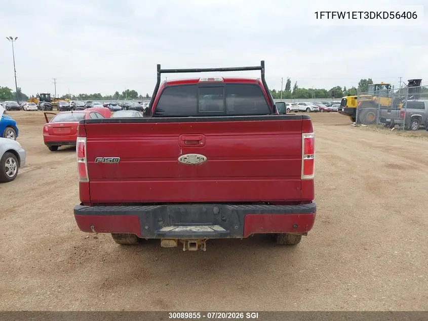 2013 Ford F-150 Fx4 VIN: 1FTFW1ET3DKD56406 Lot: 30089855