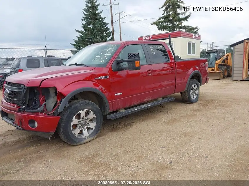 2013 Ford F-150 Fx4 VIN: 1FTFW1ET3DKD56406 Lot: 30089855