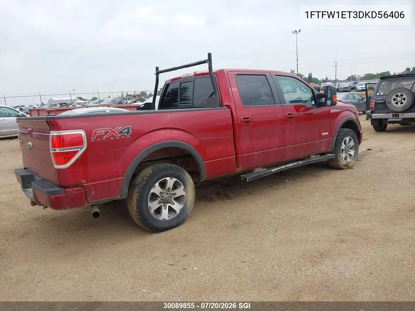2013 Ford F-150 Fx4 VIN: 1FTFW1ET3DKD56406 Lot: 30089855