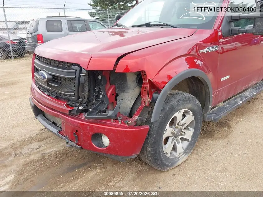 2013 Ford F-150 Fx4 VIN: 1FTFW1ET3DKD56406 Lot: 30089855