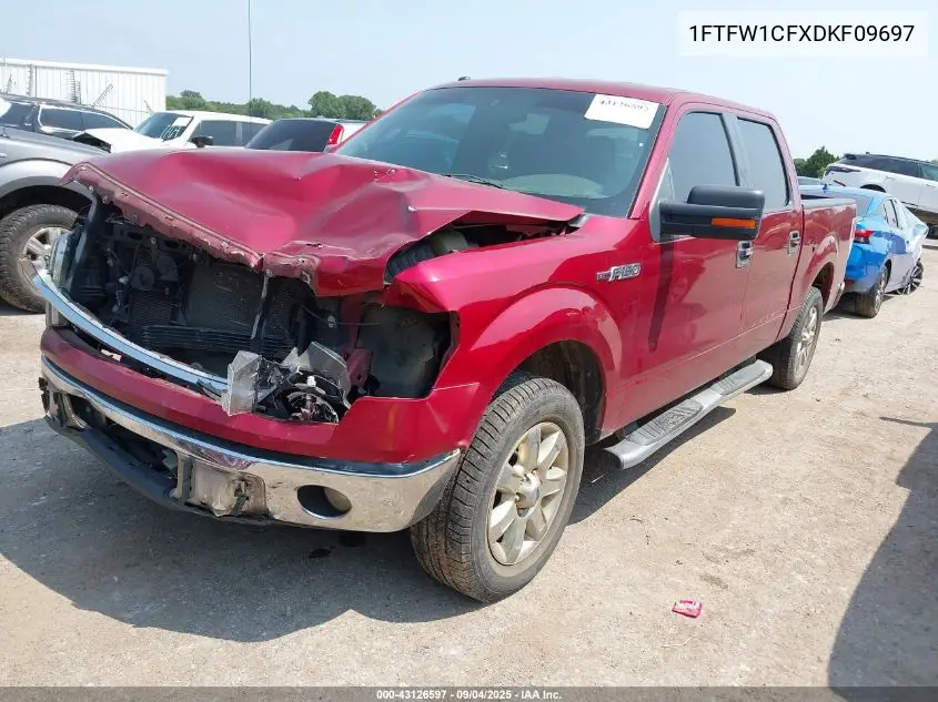 1FTFW1CFXDKF09697 2013 Ford F-150 Xlt