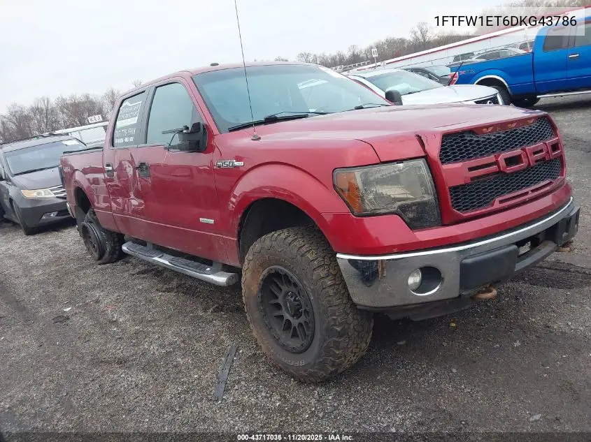 1FTFW1ET6DKG43786 2013 Ford F-150 Xlt