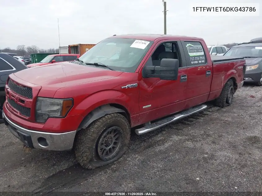 1FTFW1ET6DKG43786 2013 Ford F-150 Xlt