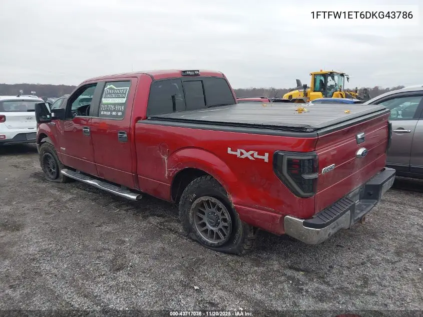 1FTFW1ET6DKG43786 2013 Ford F-150 Xlt