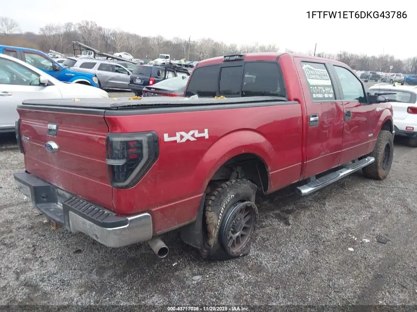 1FTFW1ET6DKG43786 2013 Ford F-150 Xlt