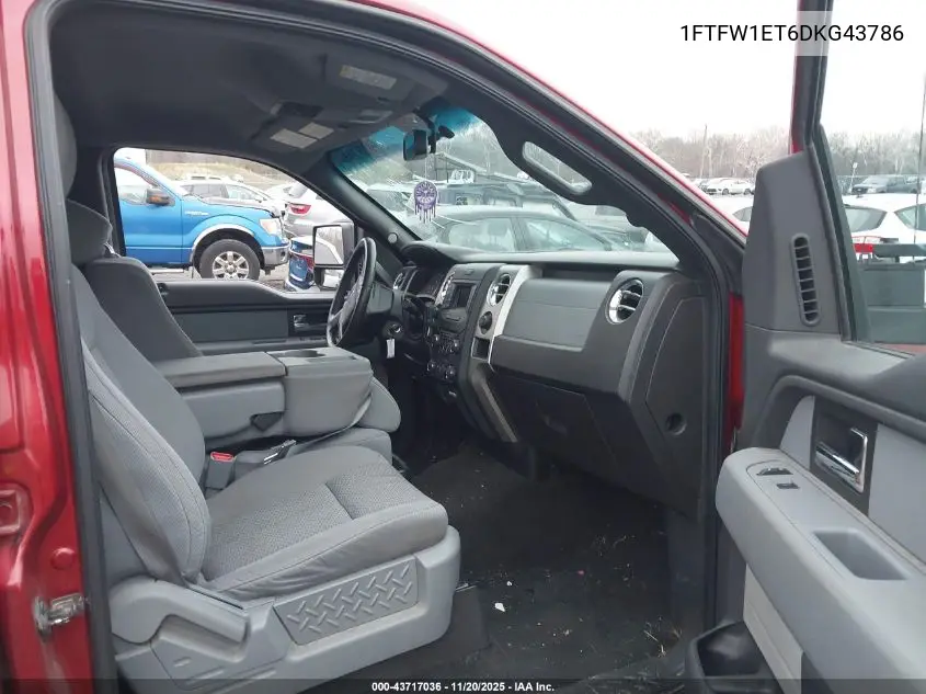 1FTFW1ET6DKG43786 2013 Ford F-150 Xlt