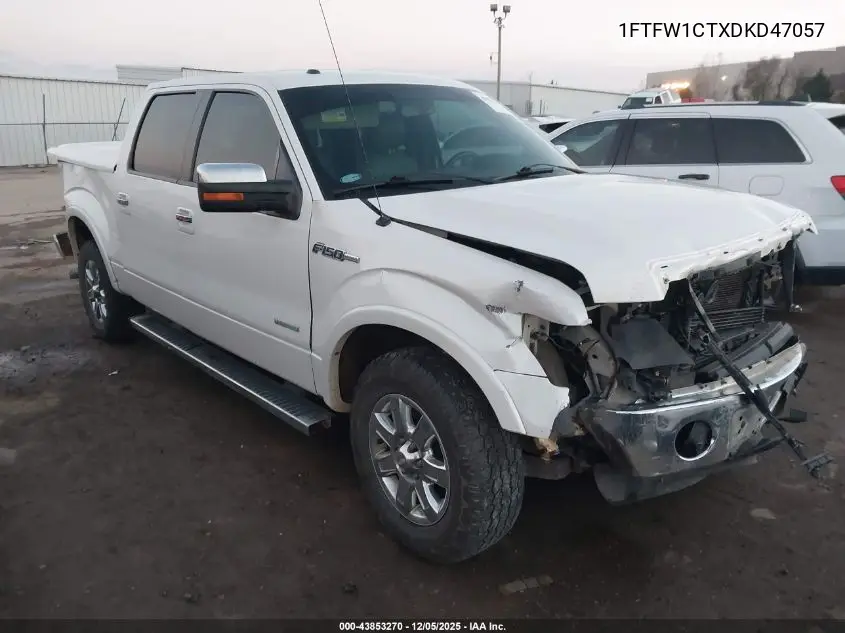 1FTFW1CTXDKD47057 2013 Ford F-150 Lariat
