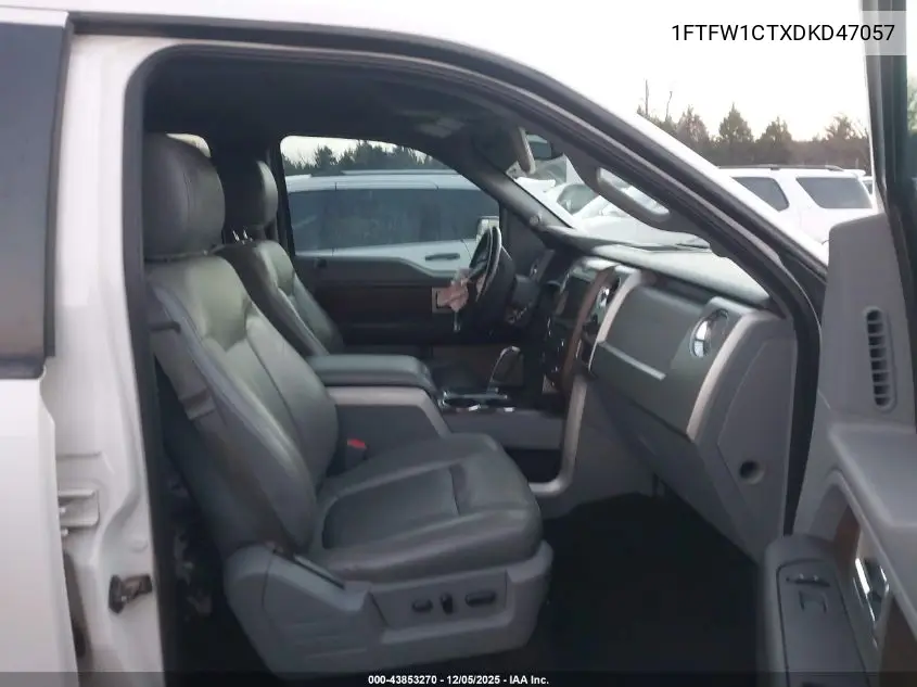1FTFW1CTXDKD47057 2013 Ford F-150 Lariat