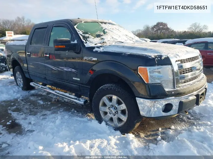 1FTFW1ET4DKD58651 2013 Ford F-150 Xlt