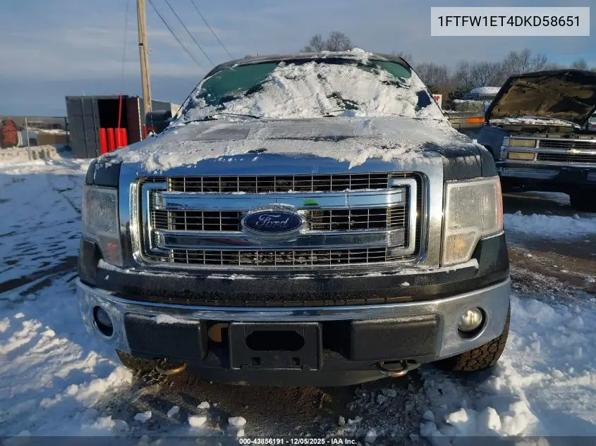 1FTFW1ET4DKD58651 2013 Ford F-150 Xlt