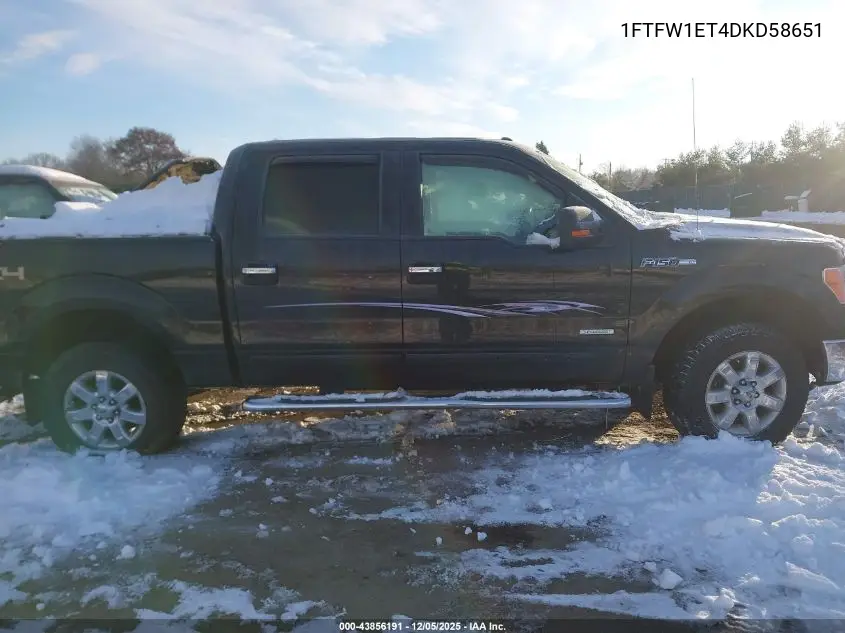 1FTFW1ET4DKD58651 2013 Ford F-150 Xlt